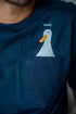 Men summer pajama set Duck T-shirt + Dark Blue Pants